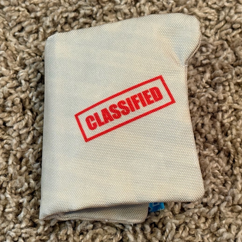 Rare BARK BOX Fur Your Eyes Only Dog Toy - Spy Who Licked Me BarkBox - Small